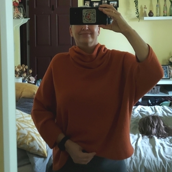 Boho Chic Cowl Neck Oversized Sweater - Picture 6 of 14